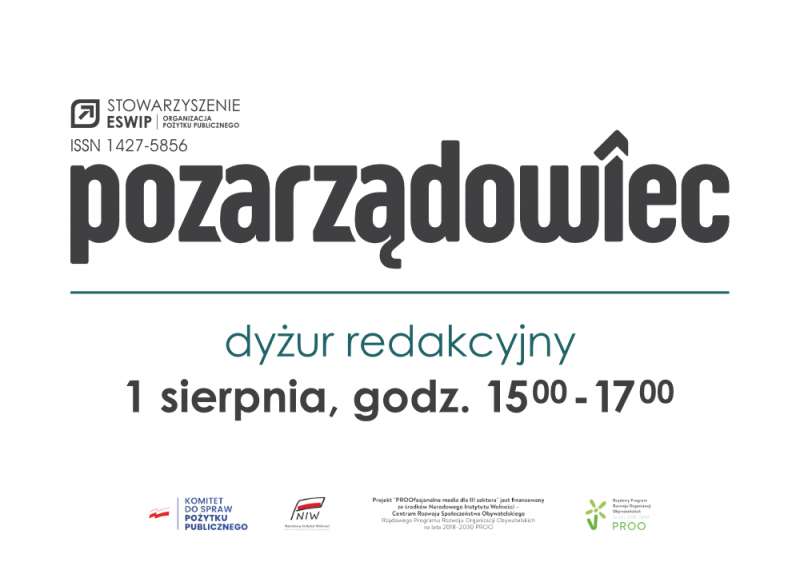 Dyżur redakcyjny już 1 sierpnia