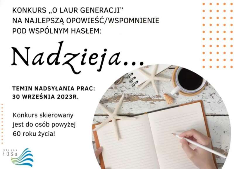 Konkurs literacki dla osób 60+