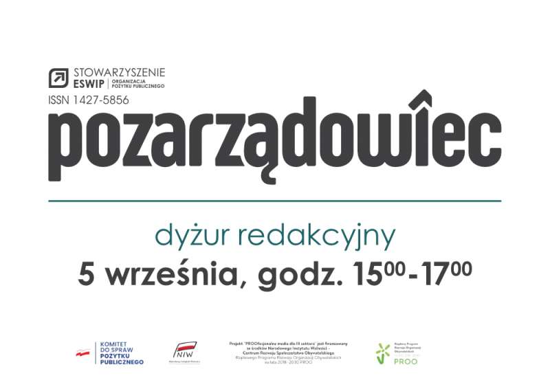 Dyżur redakcyjny już 5 września