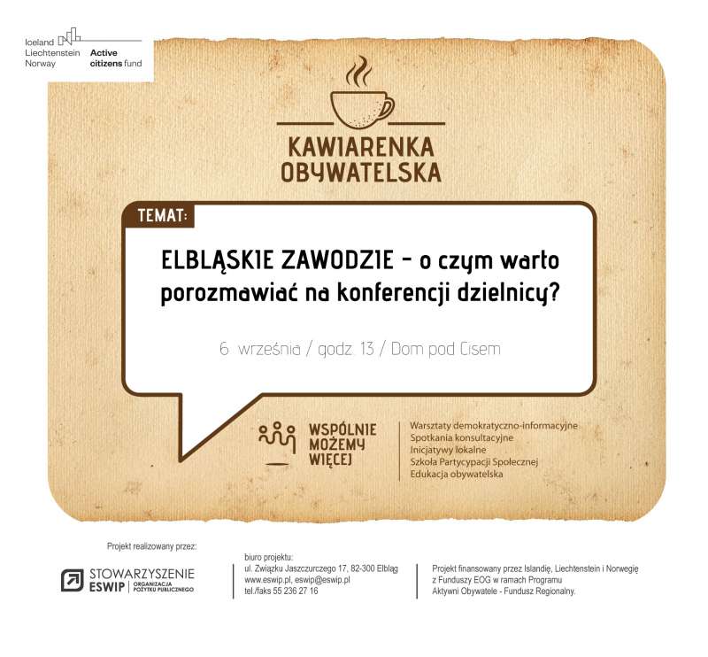 Mieszkańcy, NGO, przedsiębiorcy - o czym warto porozmawiać na konferencji dzielnicy