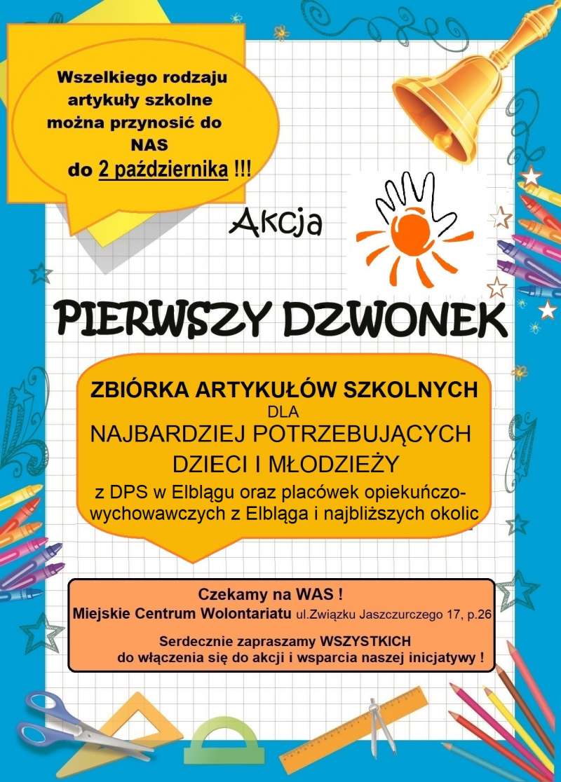 Przyłącz się do akcji „Pierwszy dzwonek”