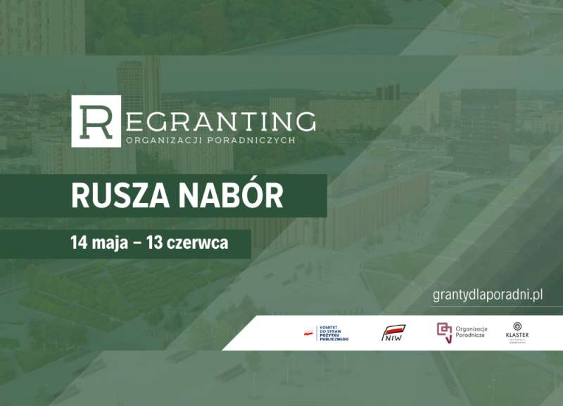 Trwa konkurs "Regranting dla organizacji poradniczych edycja 2024"