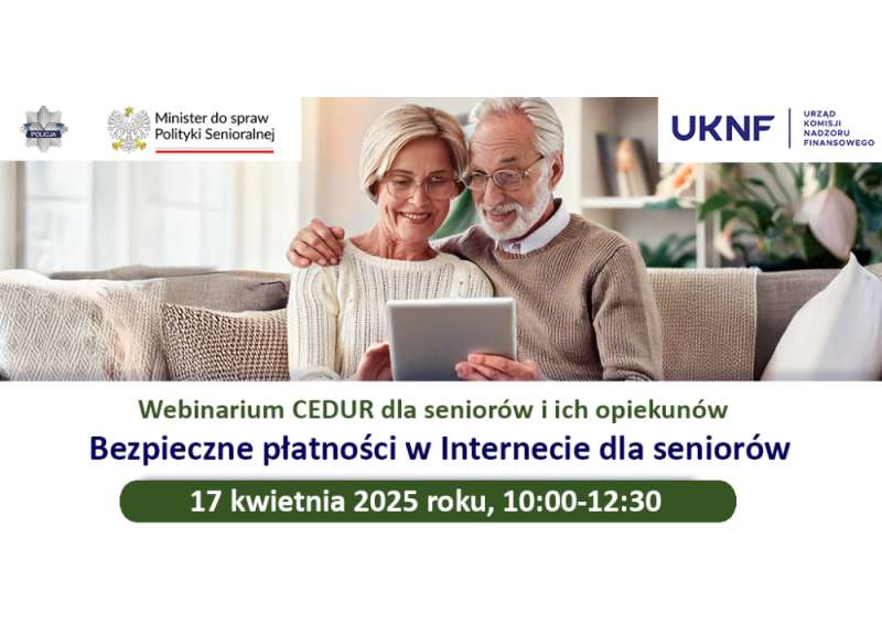 Webinarium: bezpieczeństwo seniorów w sieci