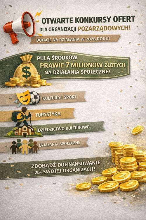 Otwarte konkursy ofert dla organizacji pozarządowych