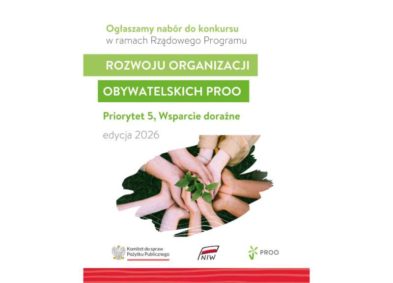 Rusza wsparcie doraźne dla organizacji