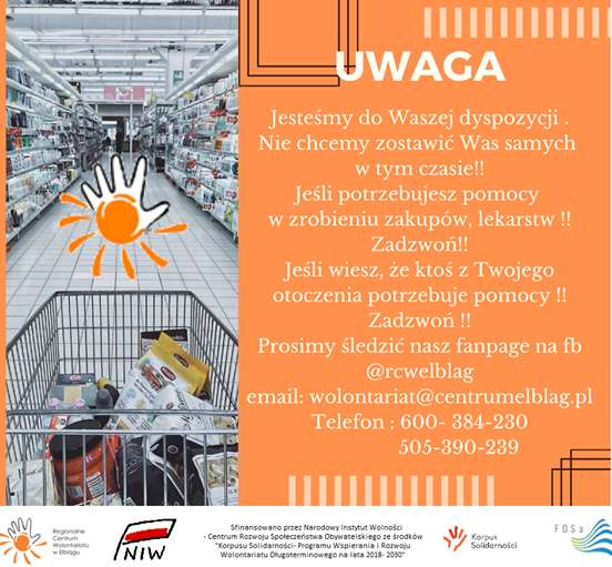 Wolontariusze wspierają elbląskich seniorów