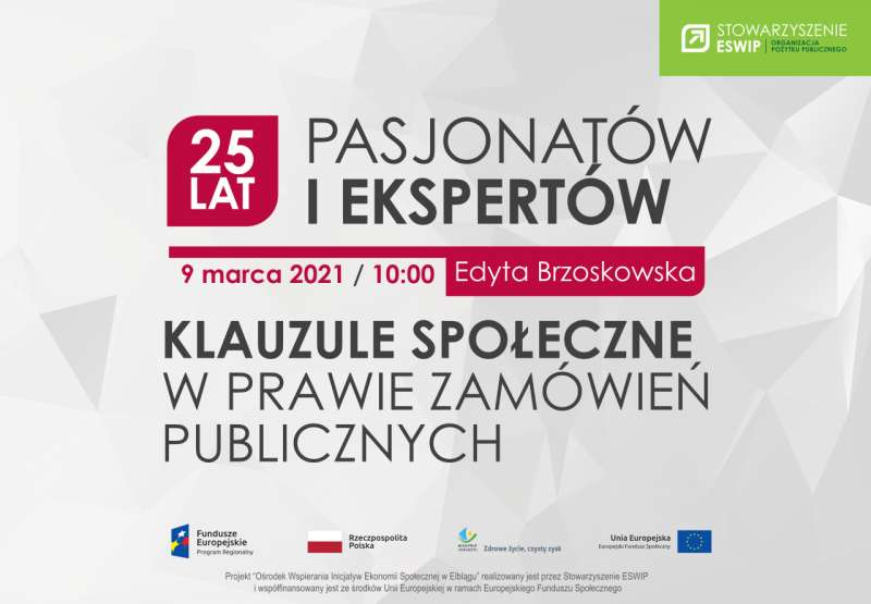 Webinarium: Klauzule społeczne w prawie zamówień publicznych