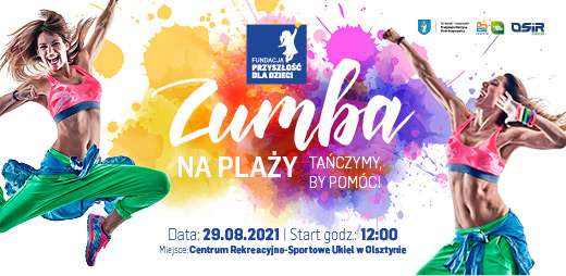 Zumba na plaży w Olsztynie