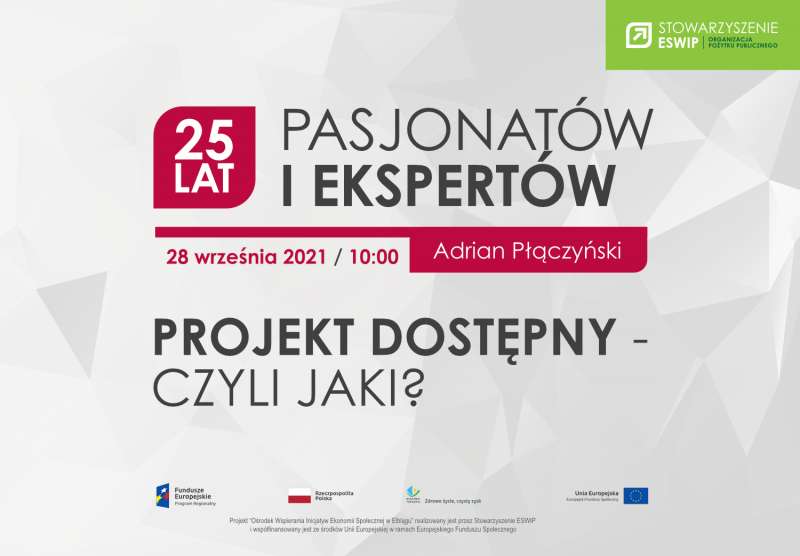 Webinarium: Projekt dostępny - czyli jaki?