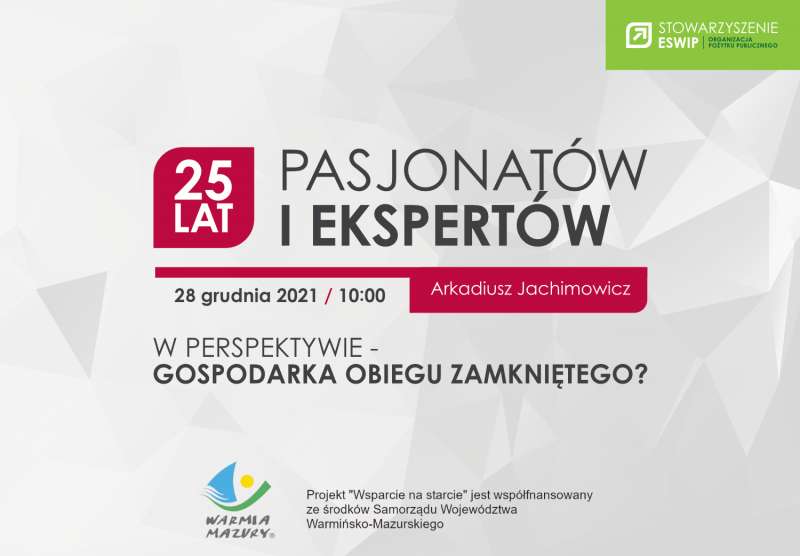 Webinarium: W perspektywie - gospodarka obiegu zamkniętego