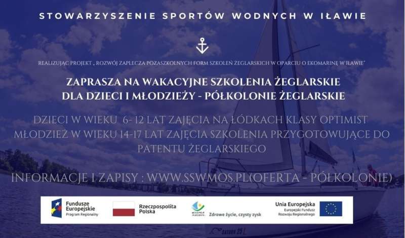 Półkolonie żeglarskie dla dzieci i młodzieży