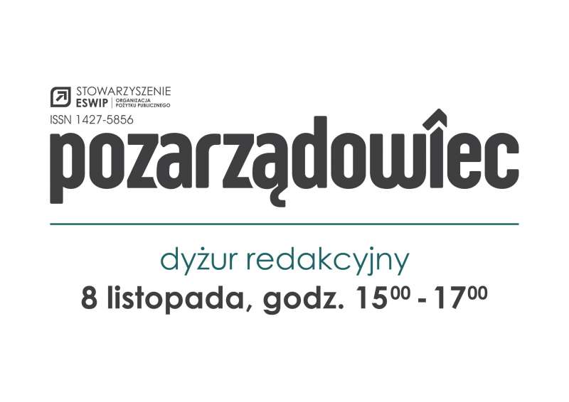 Dyżur redakcyjny w każdy pierwszy roboczy wtorek miesiąca