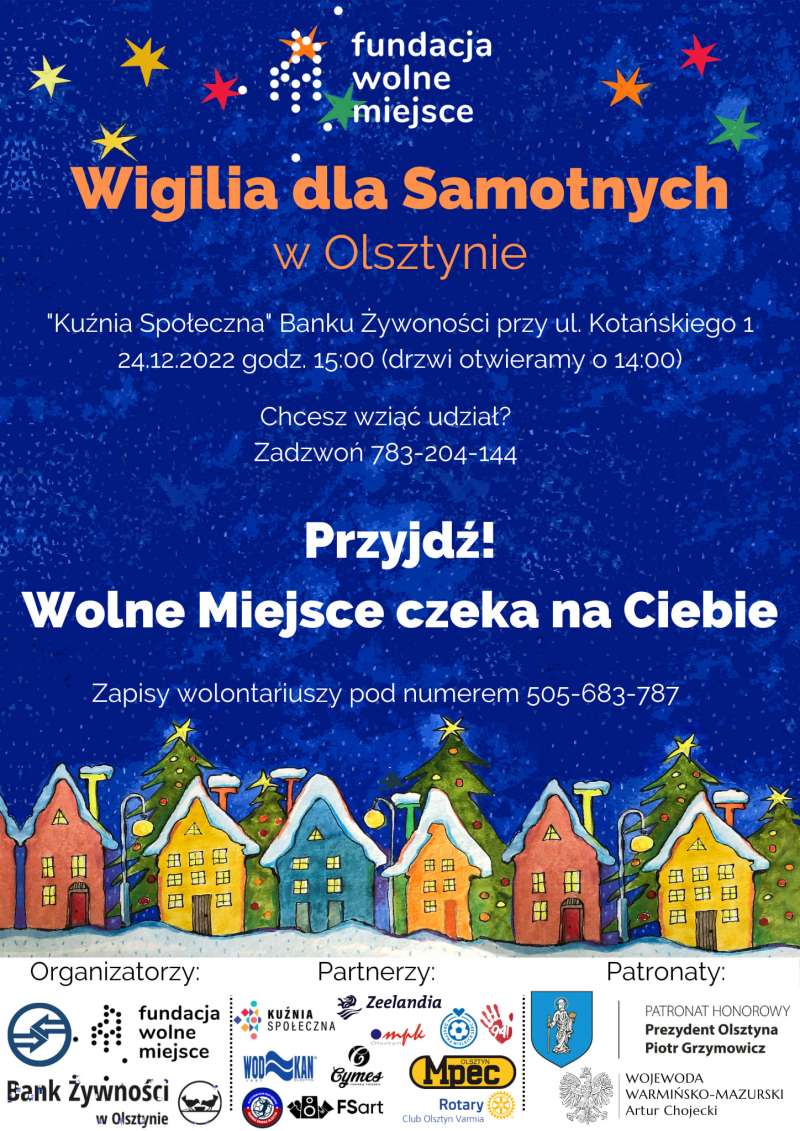„Wigilia dla samotnych” w Olsztynie